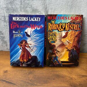 Mercedes Lackey Bardic Voices Series Books 1 & 2 HBDJ Set The Lark & The Wren Th